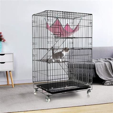 Cat cage walmart - 【Large Cat Cage for 1-4 Cats】Giving cats or other small animals a pleasant, spacious, and safe space to hang out or play, ensuring that your pets are always fresh and happy to play inside 【Large Exercise Area】Can hold a lot of cat supplies, and the spacious cat box has enough area for even the most active cat, also excellent for small pets such as teddy …